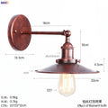DecorBites™ Antique Gold Rustic LED Wall Light for Home Decor