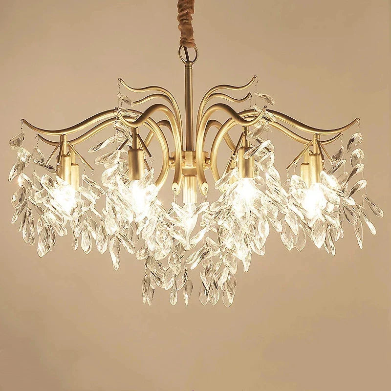 ثريا كريستال LED من DecorBites™: إضاءة داخلية فاخرة للمنزل والمطبخ وغرفة المعيشة