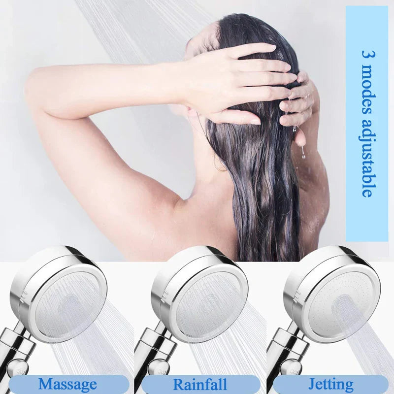 Pommeau de douche haute pression DecorBites™ avec 3 modes de placage et poignée réglable