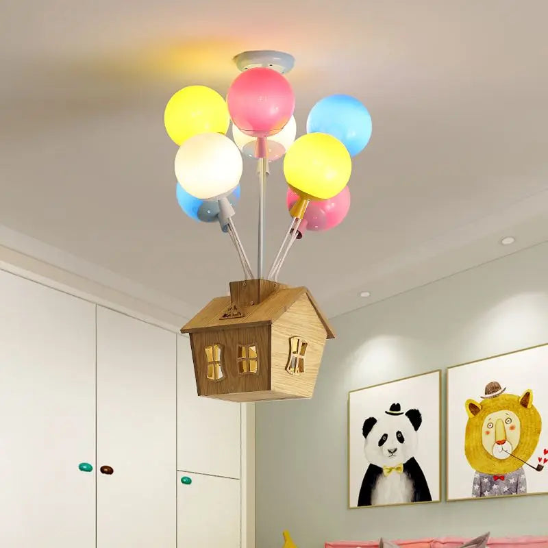مصباح سقف LED من DecorBites™ على شكل بالون لتزيين غرف المعيشة والطعام