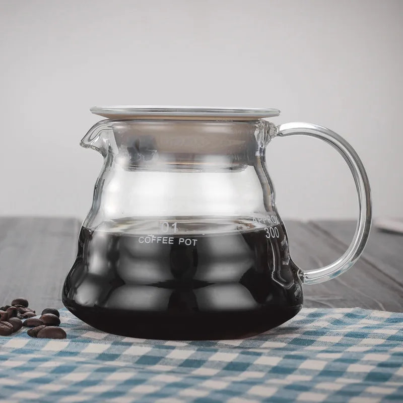 DecorBites™ Cloud Glass Coffee Kettle 800ml