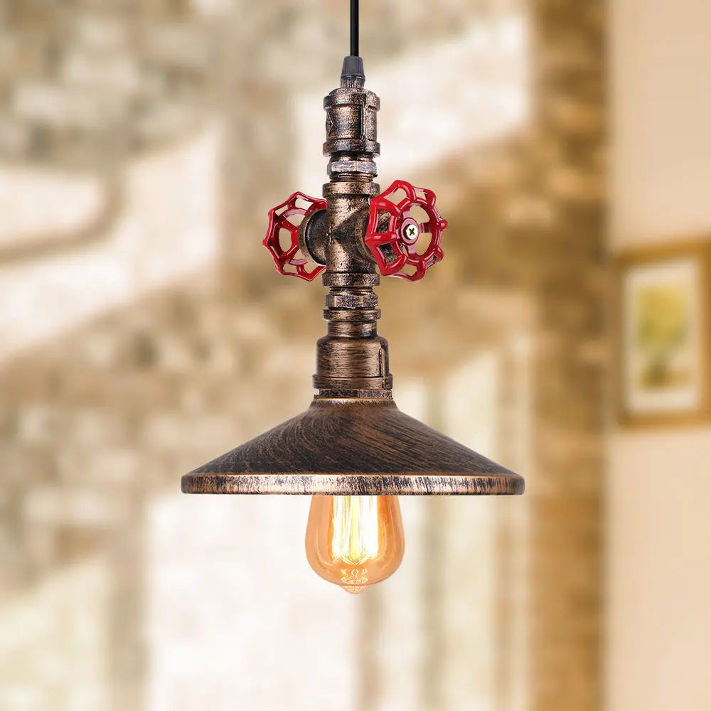 DecorBites™ Industrial Retro Pendant Light Fixture Water Pipe Lamp for Kitchen and Home Decor