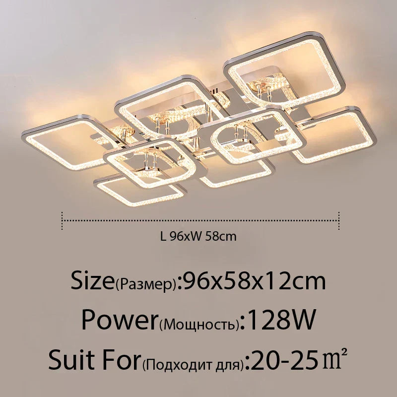 ثريا DecorBites™ LED: إضاءة داخلية قابلة للتعتيم بالريموت لغرفة النوم والمطعم وغرفة المعيشة