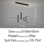 Nordic Contemporary Metal LED Pendant Light
