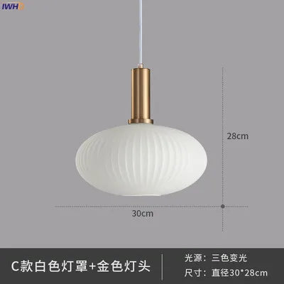 DecorBites™ Glass Pendant Lights: Modern Nordic Style LED Pendant Lamp for Bedroom, Living, Dining Room