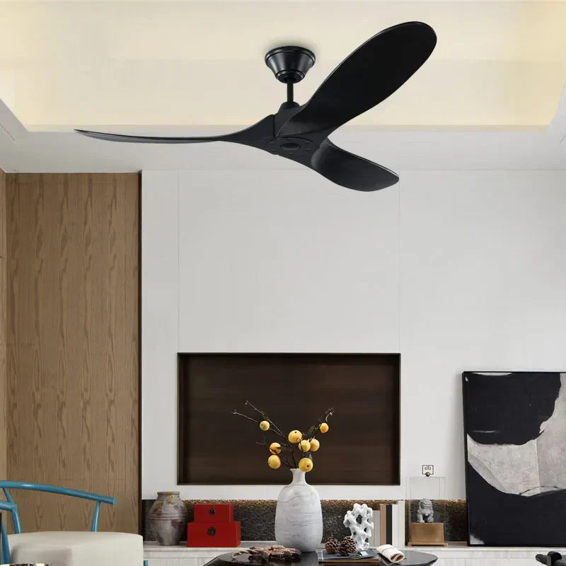 DecorBites™ 88" Large Wood Blade Ceiling Fan with Remote Control and DC Motor