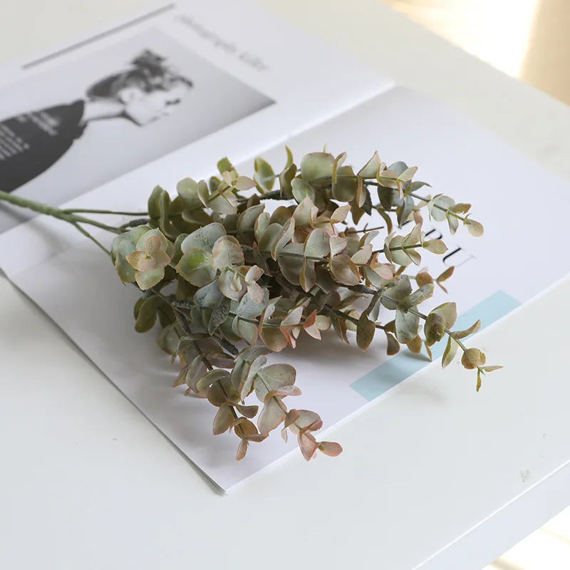 DecorBites™ Eucalyptus Leaves Artificial Tree Branch Bouquet Home Decor