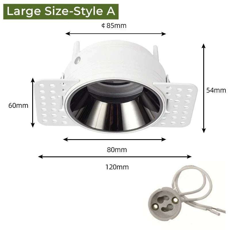 DecorBites™ Adjustable Recessed LED Ceiling Downlight for GU10/MR16/MR11 Bulbs