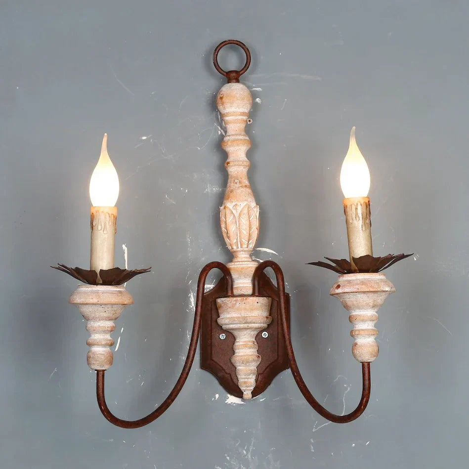 DecorBites™ French Country Rustic Wall Sconces Light Antique Retro Wall Lamps