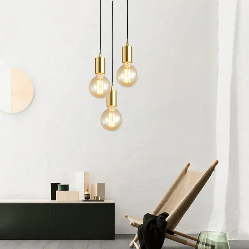 ثريا DecorBites™ الذهبية LED E27 لغرفة النوم والدراسة
