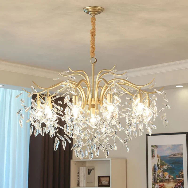 ثريا كريستال LED من DecorBites™: إضاءة داخلية فاخرة للمنزل والمطبخ وغرفة المعيشة