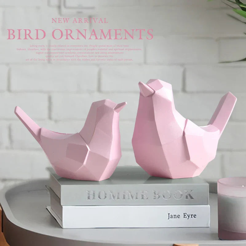 DecorBites™ Couple Birds Resin Figurines for Home Decor and Tabletop Ornaments
