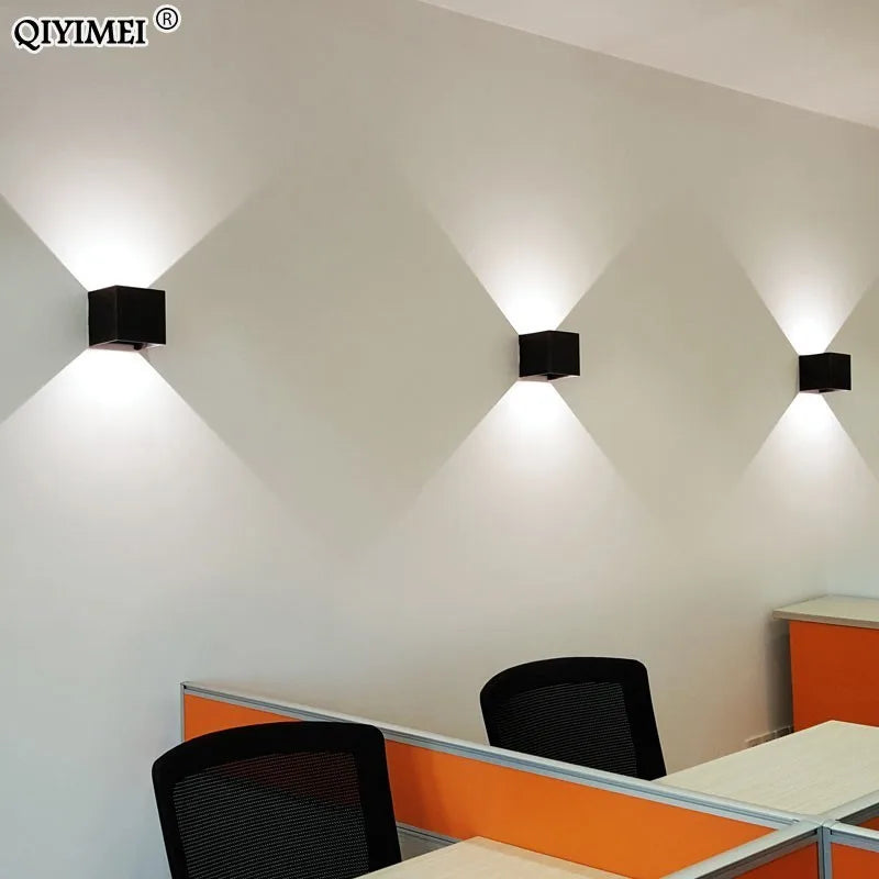 DecorBites™ LED Wall Lights: Modern Waterproof Indoor/Outdoor Stair & Garden Lighting