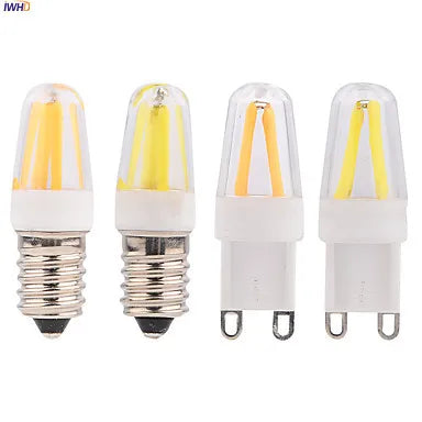DecorBites™ لمبة LED G9 ذات سنين، أضواء COB قابلة للتعتيم 110 فولت-220 فولت بديل الهالوجين