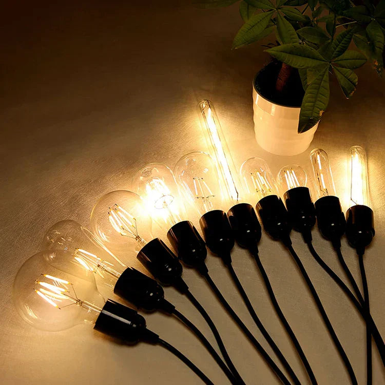 مصابيح LED متوهجة من DecorBites™: مصابيح إديسون فائقة السطوع E27 بقدرة 4W-8W لإضاءة المنزل المعلقة