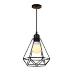 Vintage Black Metal Edison Pendant Light