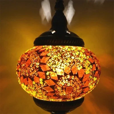Handmade Turkish Mosaic Glass Pendant Light