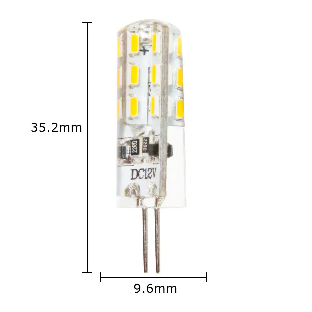 مصباح ديكور بايتس™ G4 LED على شكل ذرة، 3 واط، 24 مصباح SMD 3014، أضواء كاشفة بيضاء دافئة وباردة