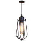 Vintage Black Metal Edison Pendant Light