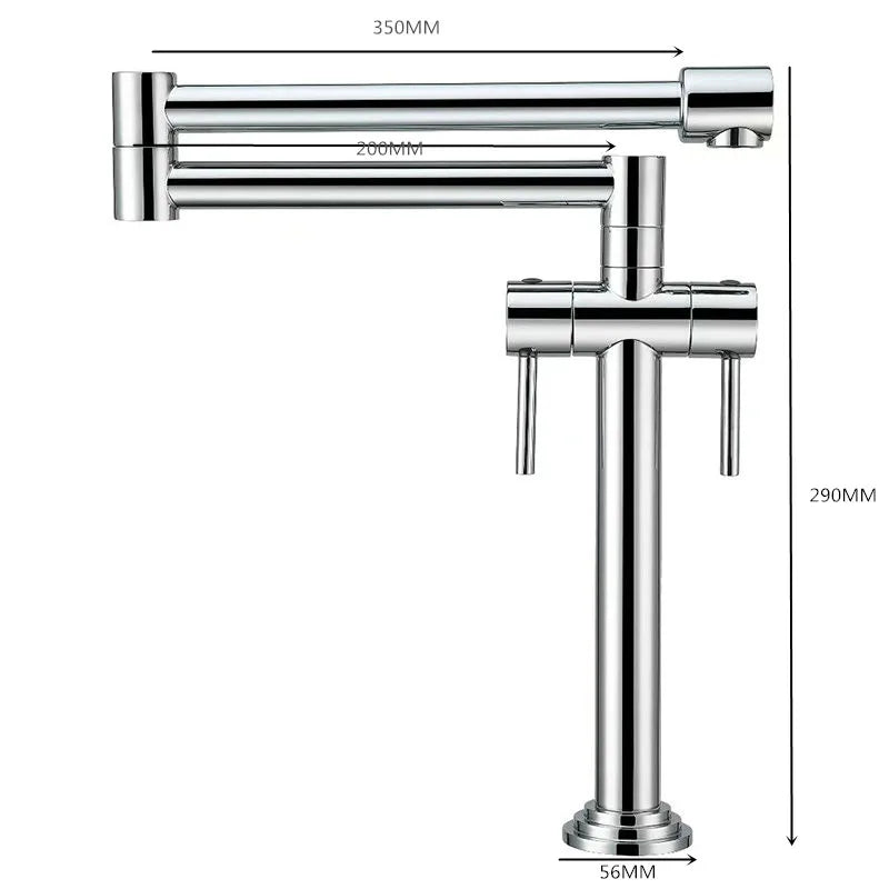 Robinet de cuisine DecorBites™ : Mitigeur d'évier monté sur plan en laiton massif, disponible en plusieurs finitions