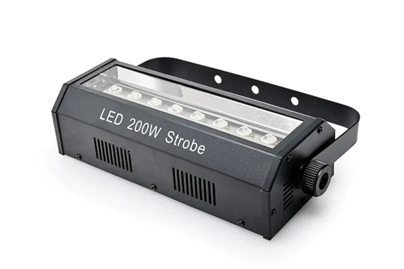 DecorBites™ 200W LED Strobe Light: Party Disco DJ Bar Flash Show Lighting