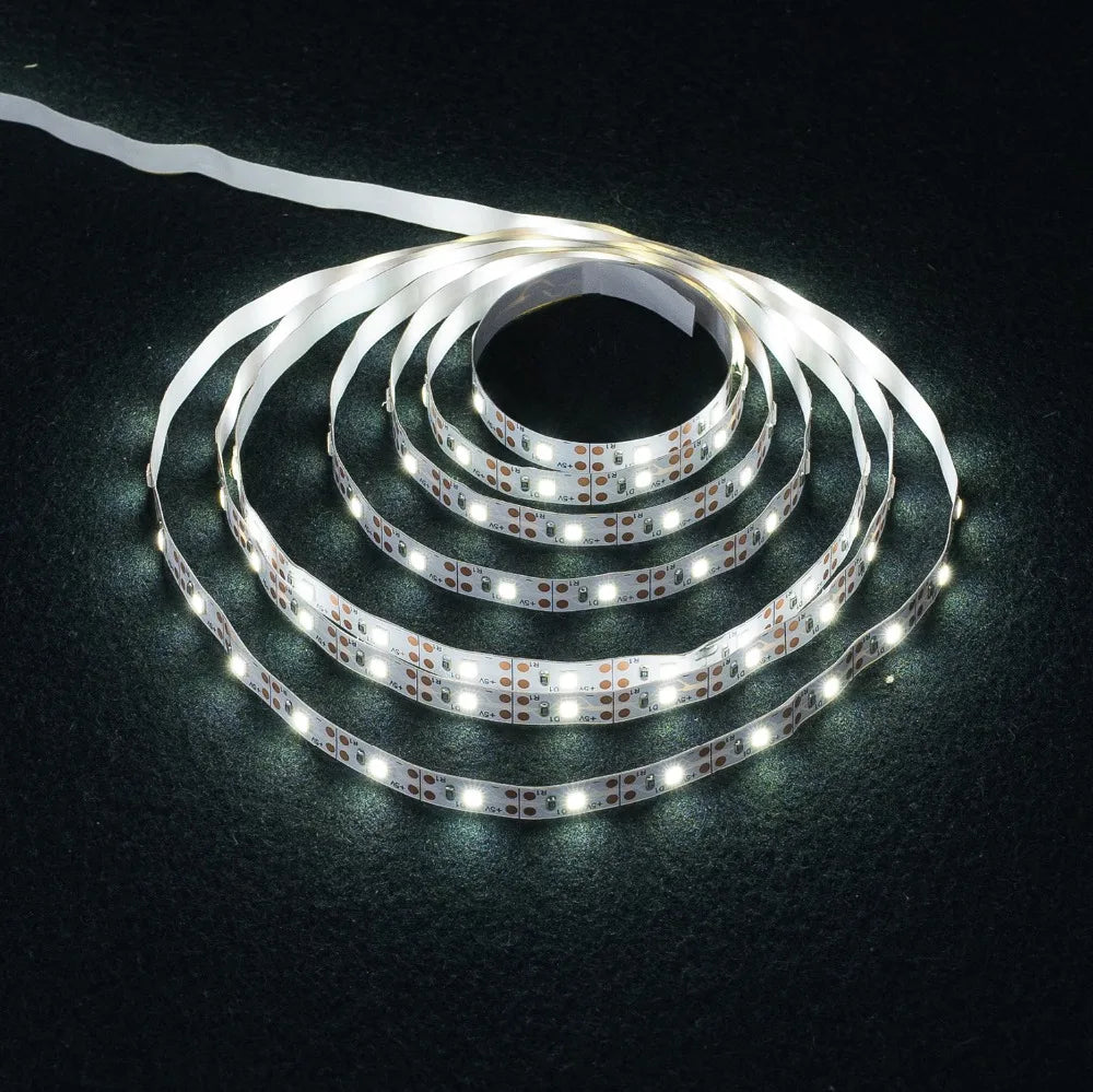DecorBites™ 2835 DC LED Light Strip USB 5V Flexible 50CM - 5M White/Warm TV Background Night Light