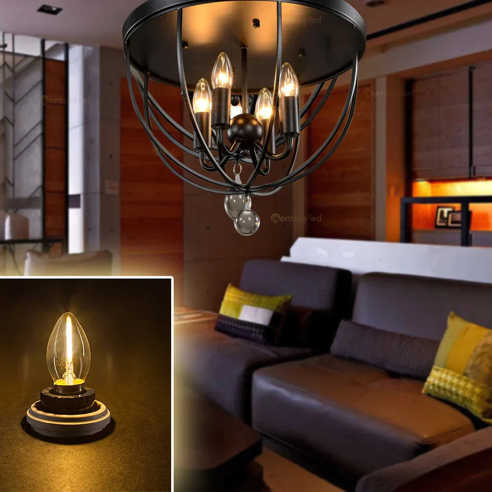 DecorBites™ Dimmable LED Filament Bulb 0.5W 2700K Chandelier Pendant Edison Lamps