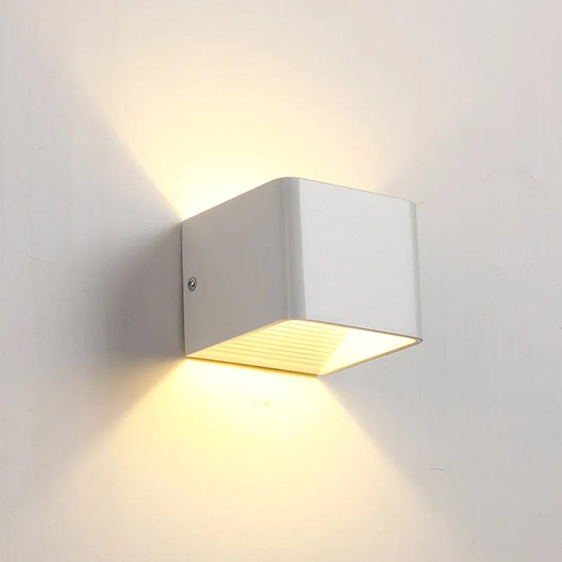 DecorBites™ مصباح جداري LED 5 واط بسيط من الألومنيوم لغرفة النوم لغرفة المعيشة إضاءة منزلية