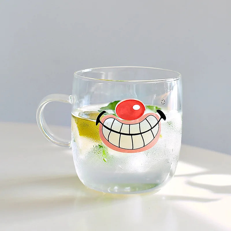 DecorBites™ Killer Whale Glass Coffee Mug 350ml: Cute Polar Bear Tea Cup Heat Resistant Glass Beer Mug