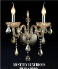 DecorBites™ Crystal Cognac Wall Lamp for Luxury Living Room and Bedroom