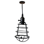Vintage Black Metal Edison Pendant Light