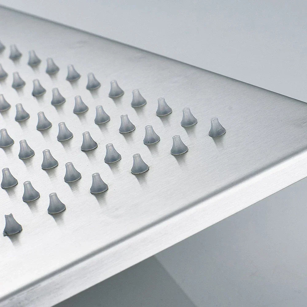 DecorBites™ 16" Square LED Light Rainfall Shower Head - Color Changing Brass Showerhead