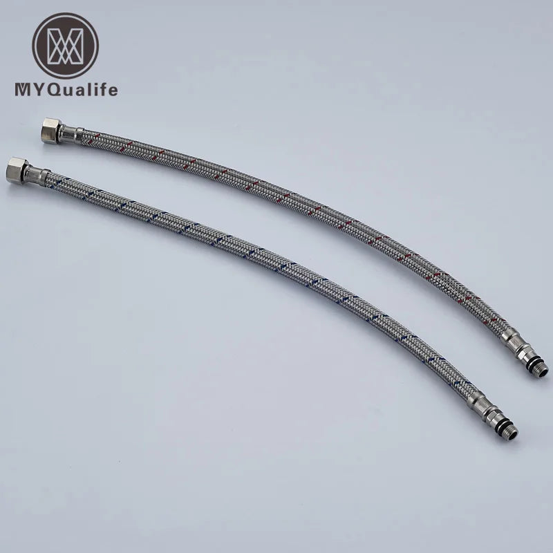 DecorBites™ 40cm Stainless Steel Faucet Plumbing Hose for Hot & Cold Water