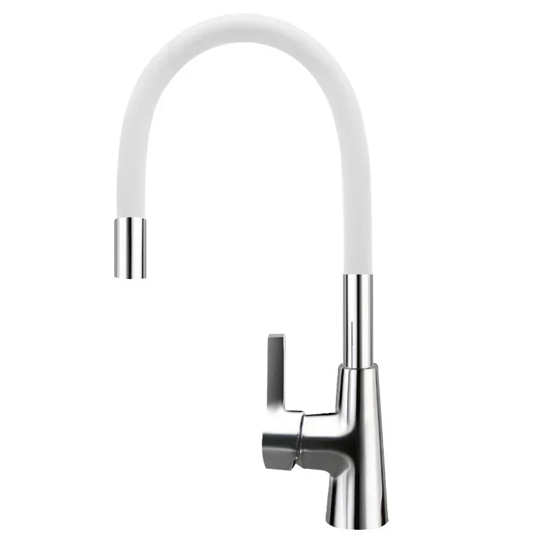 DecorBites™ 360° Silica Gel Nose Kitchen Faucet Cold Hot Water Mixer 1301R