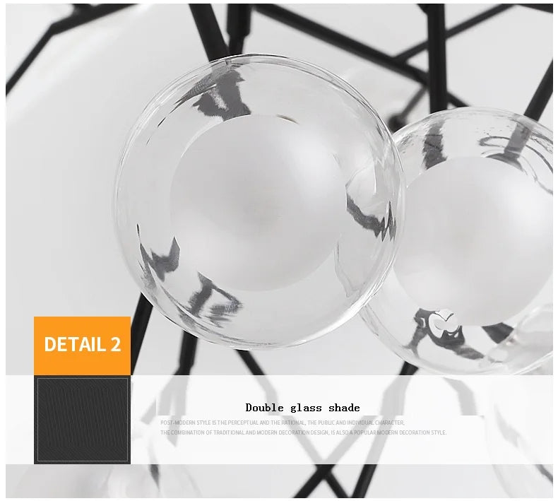 ثريا Firefly LED من DecorBites™: مصباح سقف حديث بتصميم فرع الشجرة لديكور منزل أنيق