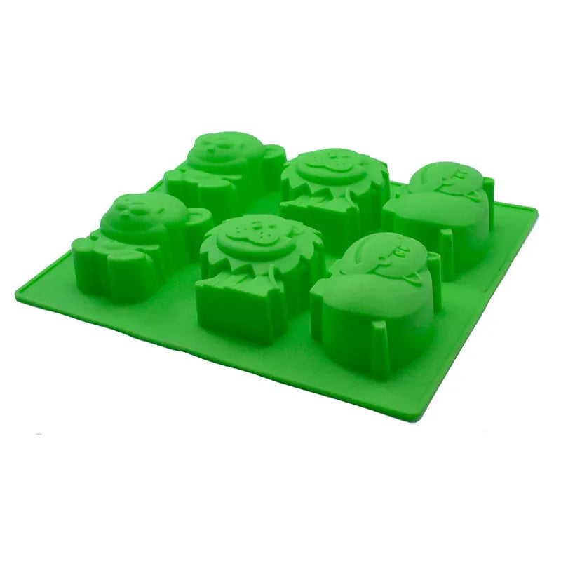 DecorBites™ Lion Hippo Cake Mold: 3D Silicone Fondant Chocolate Mould for Creative Birthday Cakes