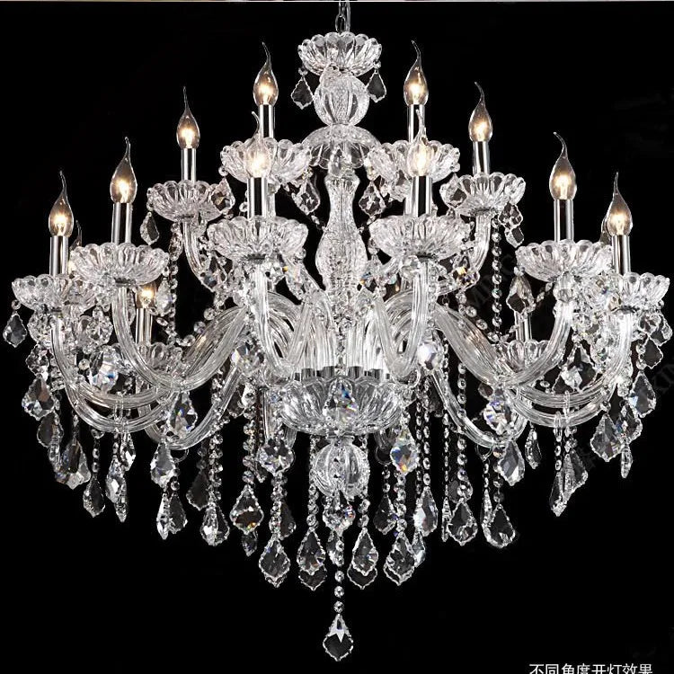 DecorBites™ Hand Blown Crystal Chandelier Light Modern Large Cristal Lustre