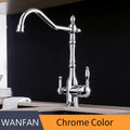 DecorBites™ صنبور مطبخ ذهبي مع دوران 360 درجة، خلاط ماء بارد/ساخن وتنقية مياه