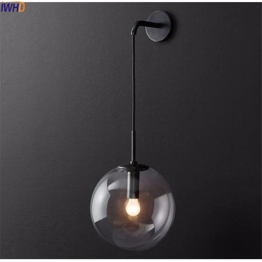 DecorBites™ Glass Ball LED Wall Lamp - Nordic Modern Bathroom Sconce