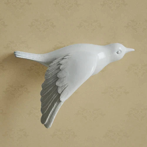 DecorBites™ 3D Bird Resin Statue Wall Decor for Children's Room - Animal Figurine Ornament