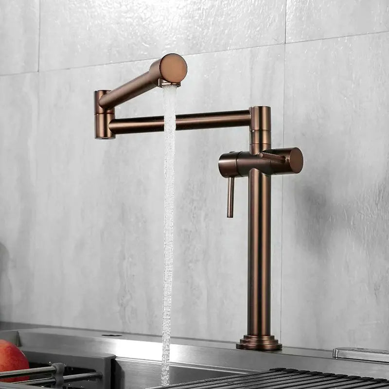 Robinet de cuisine DecorBites™ : Mitigeur d'évier monté sur plan en laiton massif, disponible en plusieurs finitions