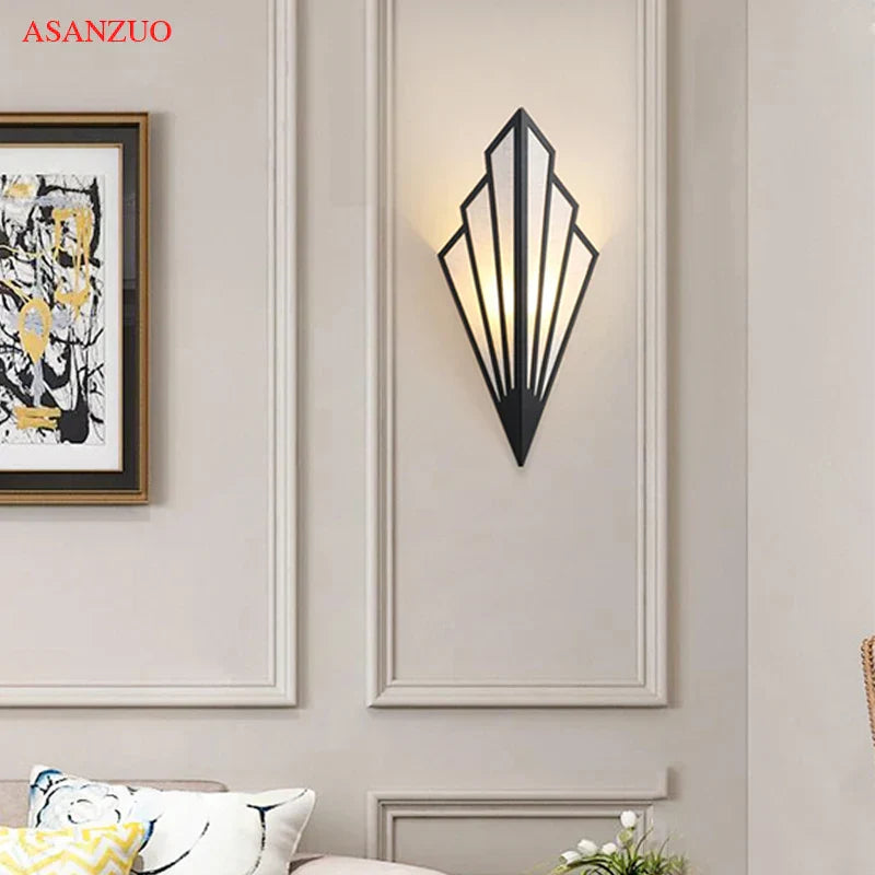 مصباح حائط داخلي LED على شكل مروحة من DecorBites™ لإضاءة الممرات والسلالم وغرف النوم