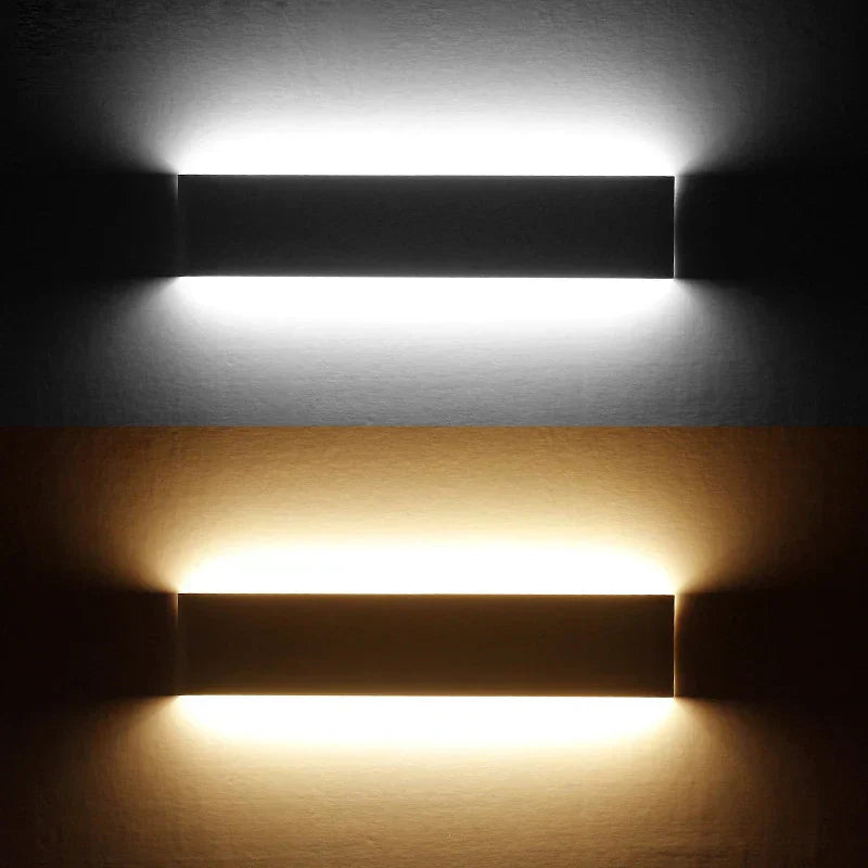 مصابيح جدارية LED من DecorBites™: تصميم عصري بسيط، إضاءة داخلية لغرفة النوم والحمام بقوة 6W/14W