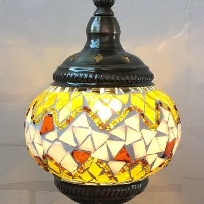 Handmade Turkish Mosaic Glass Pendant Light