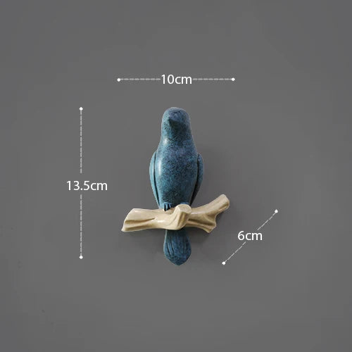 DecorBites™ Bird Resin Hanger: Living Room Coat Towel Hat Holder and Kitchen Hook
