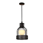 Vintage Black Metal Edison Pendant Light