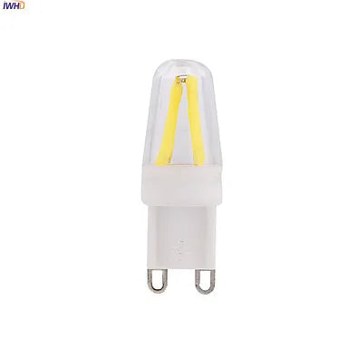 DecorBites™ لمبة LED G9 ذات سنين، أضواء COB قابلة للتعتيم 110 فولت-220 فولت بديل الهالوجين