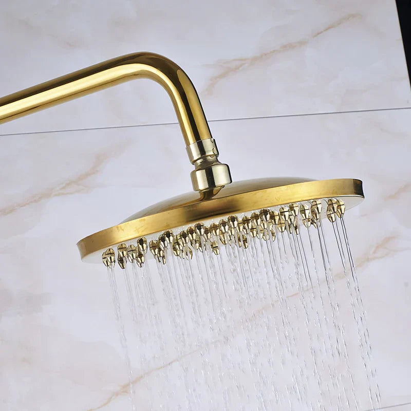 DecorBites™ Dual Handle Wall Mounted Rainfall Shower System with Sliding Bar