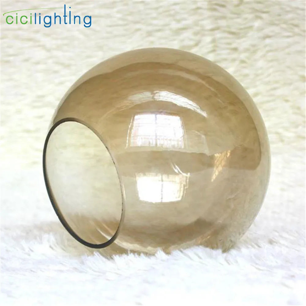 DecorBites™ Grey Glass Lamp Shade for Magic Bean Chandelier - D15cm D13cm