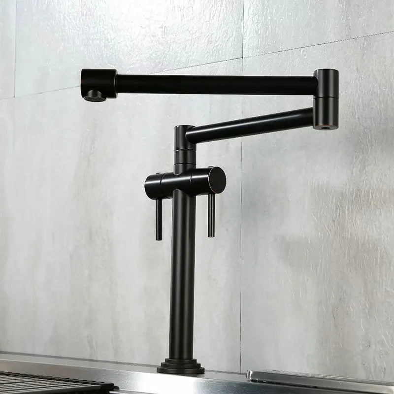 Robinet de cuisine DecorBites™ : Mitigeur d'évier monté sur plan en laiton massif, disponible en plusieurs finitions
